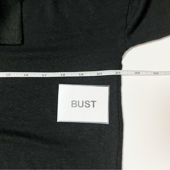 J. Crew Relaxed Stretch Linen Polo Top Small black lightweight collar minimalist - Picture 7 of 9